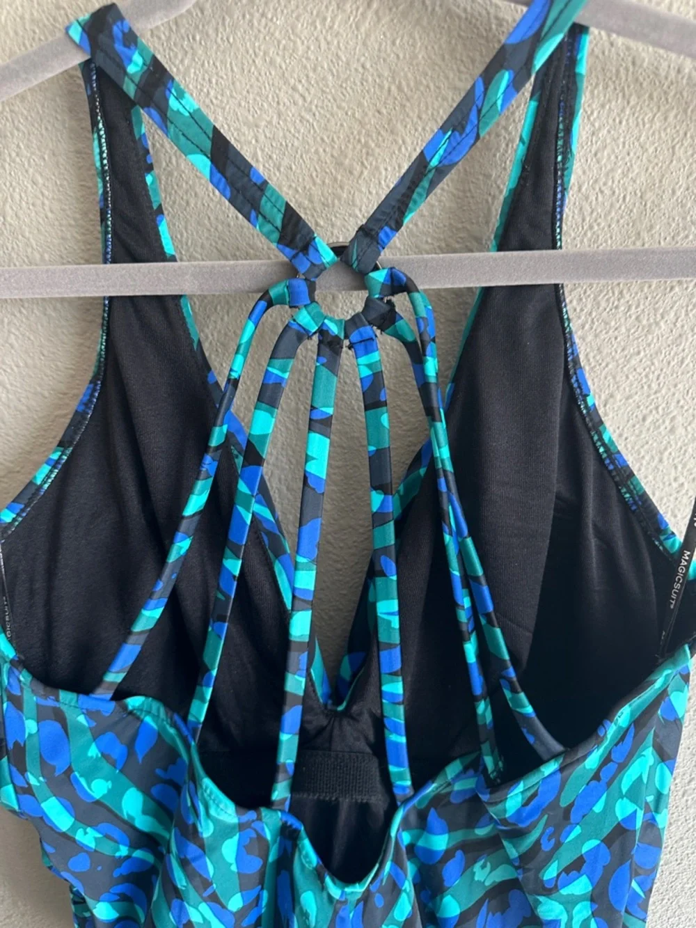 NWT Magicsuit Miraclesuit Blue Animal Instinct Dres One-Piece Swimsuit 16 - Picture 5 of 12